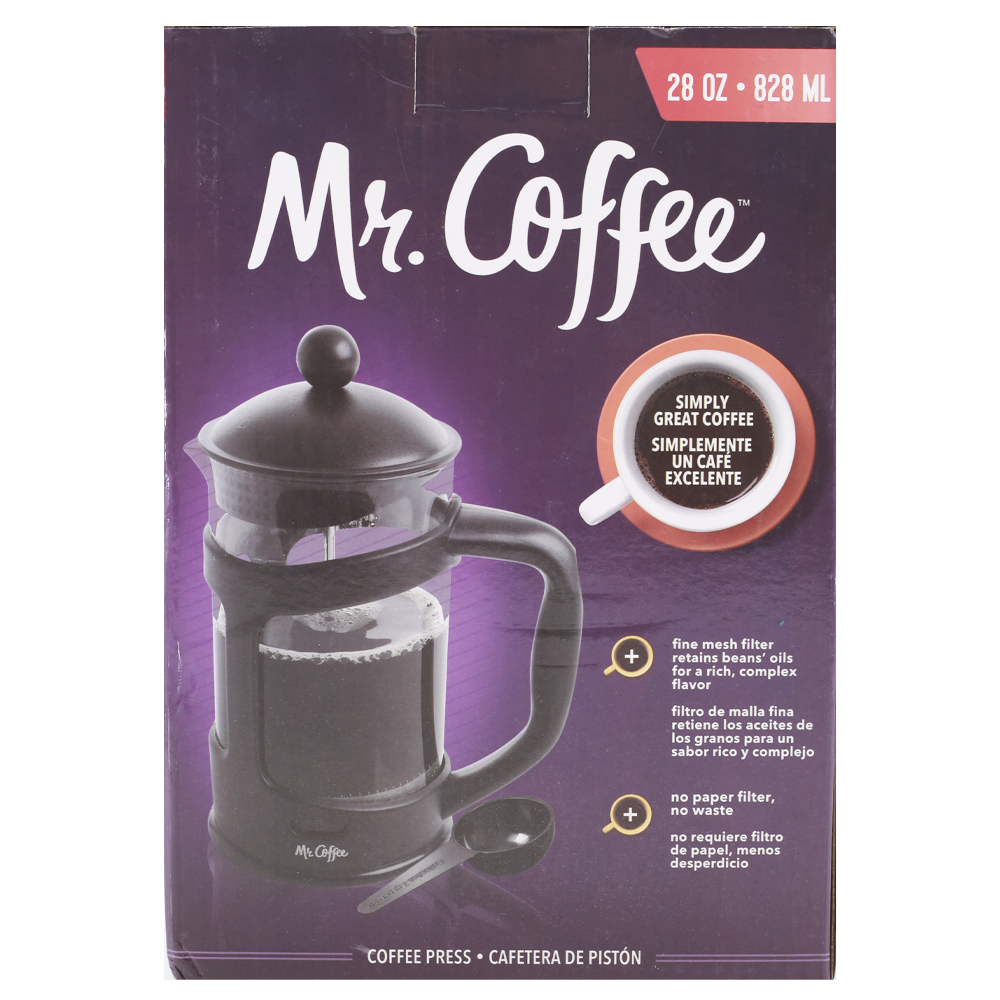 $85.10 - Chedraui - Cafetera estilo prensa francesa marca Mr. Coffee con el  60% de descuento - LiquidaZona